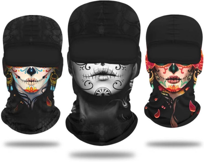 Cutewing Balaclava Mask 3D Print Full Face Mask Cooling Neck Gaiter Sun Protection Face Cover Mask Windproof Ski Mask - Image 1